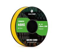 Kamu Synber Micro Cord 1.18mm Paracord Braided Rope 30m Spool for Bracelet, Crafting, Jewelry Making, Key Chains | Support 45kg | Golden Yellow