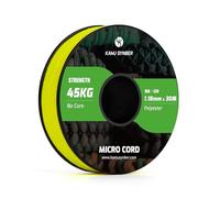 Kamu Synber Micro Cord 1.18mm Paracord Braided Rope 30m Spool for Bracelet, Crafting, Jewelry Making, Key Chains | Support 45kg | Neon Yellow