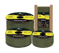 Kamu Synber Paracord 2mm 3 Strands 100M 100% Nylon Rope Type I Parachute Cord for Craft, Outdoor, DIY, Camping | Support 90kg | Army Green