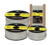 Kamu Synber Paracord 2mm 3 Strands 50M 100% Nylon Rope Type I Parachute Cord for Craft, Outdoor, DIY, Camping | Support 90kg | Grey
