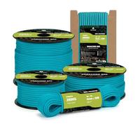 Kamu Synber Paracord 550 Type III 4mm 10m 7 Strands 100% Polyester Rope Parachute Cord Ideal for Crafting, Outdoor, Survival | Support 250kg | Turquoise