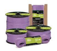 Kamu Synber Paracord 550 Type III 4mm 15m 7 Strands 100% Polyester Rope Parachute Cord Ideal for Crafting, Outdoor, Survival | Support 250kg | Lilac