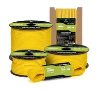 Kamu Synber Paracord 550 Type III 4mm 30m 7 Strands 100% Polyester Rope Parachute Cord Ideal for Crafting, Outdoor, Survival | Support 250kg | Golden Yellow