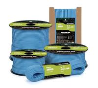 Kamu Synber Paracord 550 Type III 4mm 50m 7 Strands 100% Polyester Rope Parachute Cord Ideal for Crafting, Outdoor, Survival | Support 250kg | Sky Blue