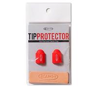 KAMUI Billiard Cue Tip Protector 2-Pack Leather Burnisher (Red)