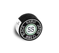 KAMUI Black Laminated Pool Billiard CUE Tip - 1 pc (Super Soft, 12.5 mm)