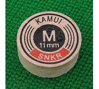 Kamui original brown 11mm snooker cue tip medium (m) layered pigskin leather pool cue stick tip