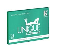 Kamyra Unique C.2 Smart PRE-Erection, latexfree Condoms Made of AT-10, Even Suitable with Oil Based lubes, 1 x 3 pc.