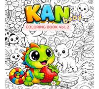 KAN Baby Coloring Book Vol. 2: Little Animals and Bugs: Fun Coloring Book for Toddlers with Cute Animals, Bugs and Nature - Ages 3-6