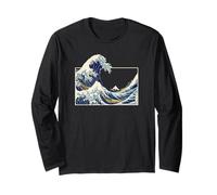 Kanagawa Great Wave Japanese Art Print Wave Long Sleeve T-Shirt