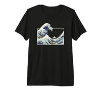 Kanagawa Great Wave Japanese Art Print Wave Premium T-Shirt
