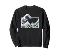 Kanagawa Great Wave Japanese Art Print Wave Sweatshirt