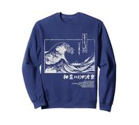 Kanagawa Wave Japanese Tsunami Art Sweatshirt