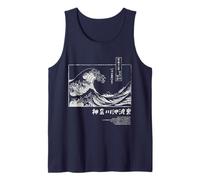 Kanagawa Wave Japanese Tsunami Art Tank Top