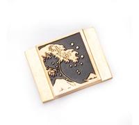 Kanagawa Wave Pattern Camera Metal Hot Shoe Cover for Sony A1 A7C A7CR A7CII A7R A7M2 A7M3 A6700 A6600 A6500 A6400 A6300 (Copper Alloy-for Sony)