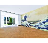 Kanagawa Wave Wallpaper Decal - The Great Waves Japanese Ocean Art Vinyl Wall Sticker for Home Decor 51 x 39