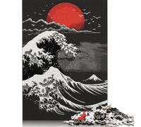 Kanagawas Silent Fury Jigsaw Puzzles for Adults Kids. 1000 Piece Whimsical Challenge Toy Educational Games Home Decoration for Adults& Kids Age 14 Years Up 1000pcs (75x50cm)