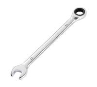 KANASI 11mm Extra Long Double-Ended Ratcheting Wrench with 72-Tooth, CR-V Steel Reversible Metric Combination Wrench Quick-Release Hand Tool for Professional, Household Repairs