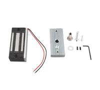 KANASI 60KG Mini Electromagnetic Lock, DC12V Power On Lock for Wooden Glass Metal Doors