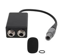 KANASI Aviation Headset Adapter, dual plug converter for GA female to 6 pin male connector in general aviation aircraft for pilots and technicians