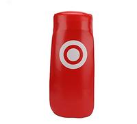 KANASI Boxing Kick Pad with Curved Punching Surface PU Leather Karate Kicking Pad for Taekwondo Training (Red)