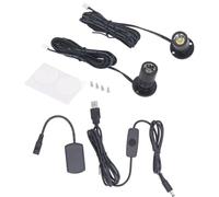 KANASI Dimmable Mini Spotlight USB Mini LED Spotlight Dimmer Display Jewelry Cabinet Porch (Black)