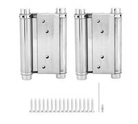 KANASI Double Action Spring Hinge, Stainless Steel Durable Hinge Fittings for Gates Doors and bar counters with Quiet Operation (5 Inch (135 Pcs))