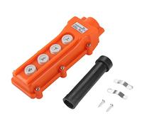 KANASI Hoist Pendant Controller, 4-channel push button switch rainproof lifting control for crane operators