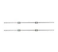 KANASI Linear Motion Rail, high Precision Alloy Steel Guide with 4 Sliders for CNC Machinery and Industrial Automation Applications