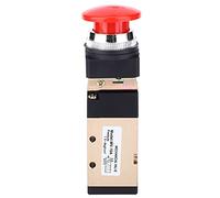 KANASI Pneumatic Mechanical Valve, 2 Position 5 Way Spring Return Push Button 1/4in PT reversing Valve for Industrial Automation