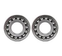 KANASI Self Aligning Ball Bearing, 2-row radial rustproof low noise industrial machinery accessory set for gearbox motor and construction equipment (1307)