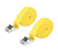 KANASI Tie Down Straps, 25mm heavy duty ratchet lashing straps with zinc alloy buckle for securing cargo luggage during transport (4m)