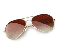 KANASTAL Brown Sunglasses Womens Polarised Mens Rectangular Metal Oversized Ladies Vintage Retro Beach Vacation Fashion UV400 Protection- Gold Frame Brown Gradient Lens
