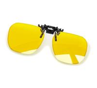 KANASTAL Polarised Clip On Sunglasses Flip Up UV400 TAC Lens for Glasses | Reduce Glare, Soft Rubber-Coated, Ultra-Light 8.5 g, Ideal For Driving, Cycling, Fishing, Running, Travel