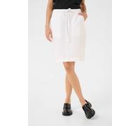 KAnaya Knee-length Elastic Waist Skirt Plain Kaffe White 12