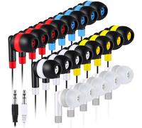 Kanayu 100 Pack Wired Earbuds - Bulk Earbuds for Classroom - No Microphone - 3.5 MM Jack - Multicolor
