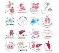 Kanayu 16 Pcs Funny Nurse Magnets for Refrigerator, Locker & Whiteboard - Cute Nursing Themed Stickers with Medical Puns - Gift for Nurses, Nurses W ifts, Rn Graduation 2026