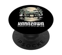 Kanazawa Garden City Japan Retro Kanji Character Souvenir PopSockets Adhesive PopGrip