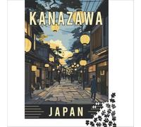 Kanazawa in Japan 1000 Pieces Puzzles for Adults | perfect indoor activity for a rainy day when the weather keeps the whole family at home all afternoon38x52cm