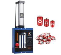 KANBOL Pneumatic Can Crusher with Auto Feed for 12oz & 16oz Aluminum Cans, Wall Mounted Recycling Tool - Perfect Holiday Gift for Home & Office, Boxing Day & New Year Deals -Blue