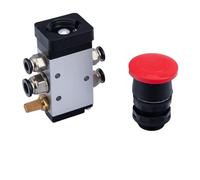 KANBOL Switch Module with Push-to-Connect Fitting & Muffler - Compatible with 415A Series Pneumatic Can Crushers