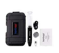 Kanboro Giant Wax Vape Pen Kit Portable Vaporizer for Wax CBD Oil Dab Stick Vaporizer 1500mAh Vape Pen Dry Herb Wax Dab Rig Portable Glass Vape kit Water Dabber Pipe(No Nicotine)