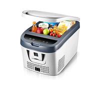 KANBUN 25L Mini Fridge, Portable Compressor Refrigerator Freezer Cooler, Mini Fridges Small Electric Cool Box for Outdoor Travel (Grey)
