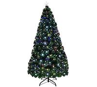 KANBUN 5ft 6ft fiber optic christmas tree green christmas tree top star and metal stand indoor christmas decoration the new