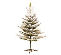 KANBUN 6.8ft Xmas Decoration With Metal Stand Snow Flocked Christmas Tree, Material Pvc Artificial Bare Tree Easy To Assemble Pines -green F 2.1m Fashionable，Green F-2.1m