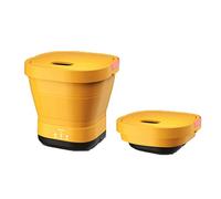 KANBUN Compact Washing Machine Usb Rechargeable Folding Washing Machine Portable Mini Washing Machine Capacity 0.8kg For Underwear Travelling-yellow