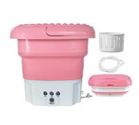 KANBUN Folding Washing Machine Mini Household Portable Electric Touch Button Operation Washer Foldable Barrel Type For Travel