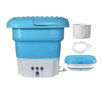 KANBUN Folding Washing Machine Mini Household Portable Electric Touch Button Operation Washer Foldable Barrel Type For Travel