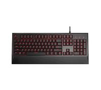KANBUN Full Size Mechanical Gaming Keyboard, 104 Key Red Backlit Ultra-Slim Wired USB Keyboard,Ideal for Windows Mac Gaming