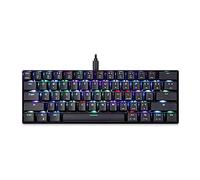 KANBUN Mechanical Gaming Keyboard,Wired 60% Mechanical Gaming Keyboard RGB Backlit Ultra-Compact Blue Switch,for Mac Windows Laptop